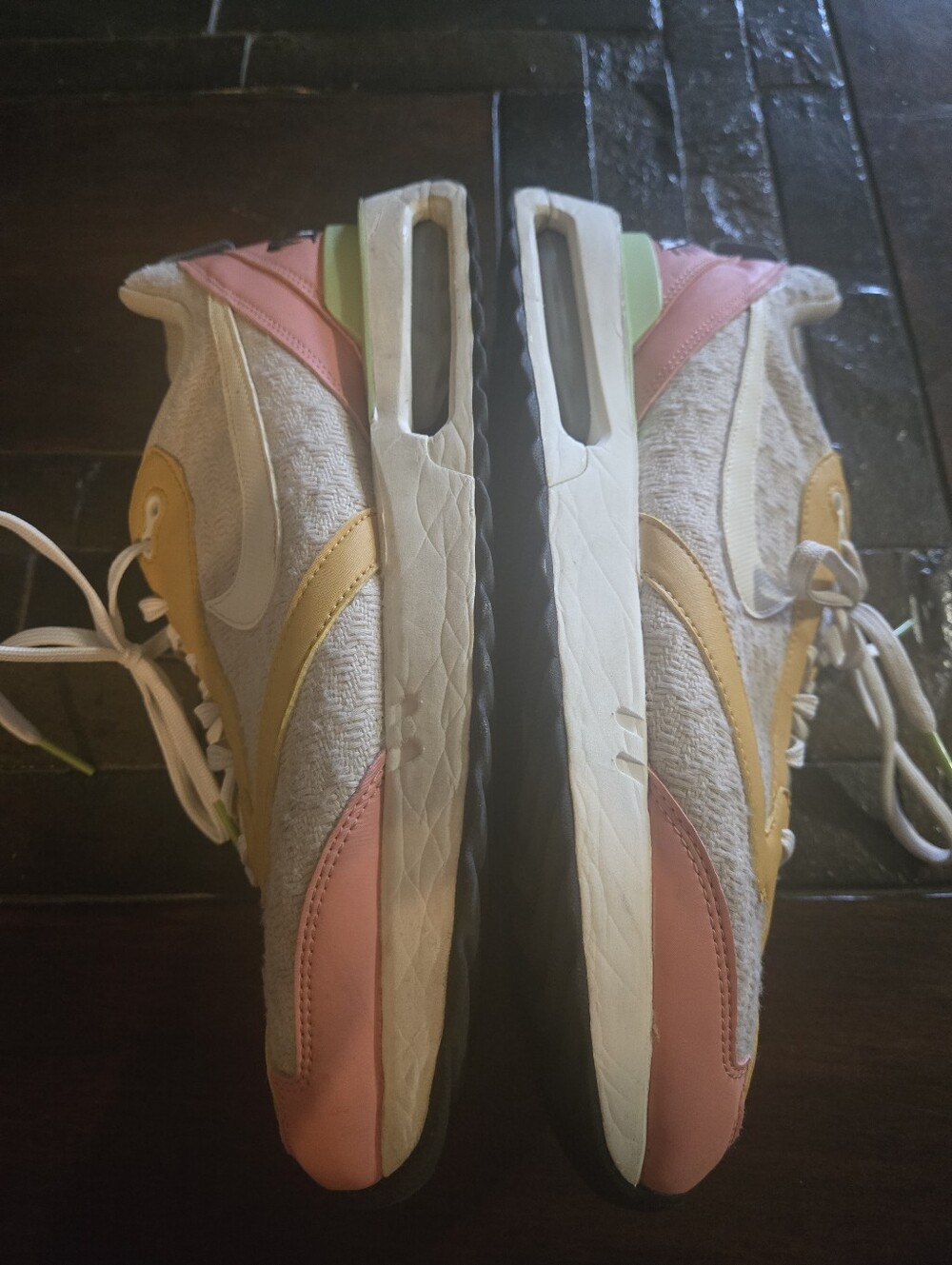 Nike Women's Multicolor Sneakers - White, Yellow, Pink, Green - Picture 8 of 14